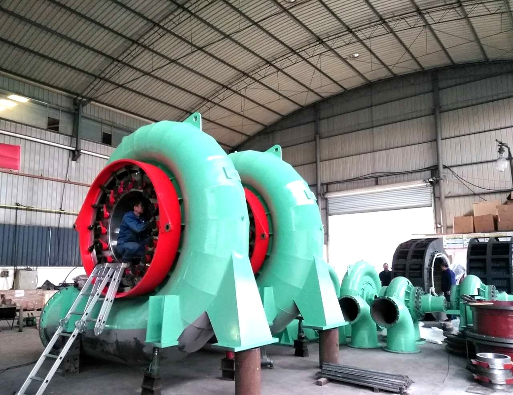 300kw-20mw Francis Hidrotürbin Jeneratörü 50HZ/60HZ Frekansı ile Özel Başlı Özelleştirilebilir Kapasite