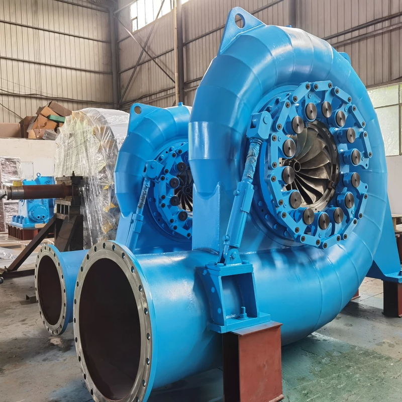50HZ frekanslı hidro türbin jeneratörü 88-96% verimlilik ve 300kw-20mw yüksek kapasite