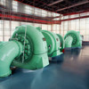 50HZ/60HZ frekanslı türbin hidro jeneratörü 500kw 600kw 700kw serbest enerji jeneratörü ile sinek tekerleği