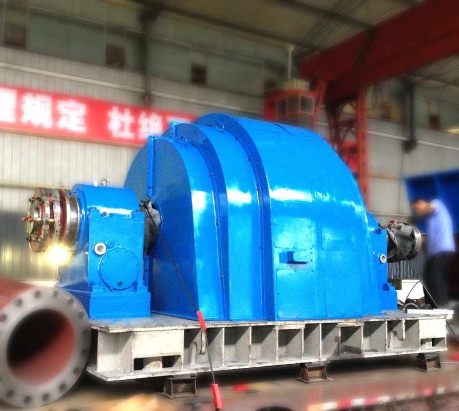 Sürdürülebilir ve çevre dostu enerji üretimi için 150RPM-1000RPM hız aralığı ile 20kw'dan 160KW'ya kadar su türbini jeneratörü