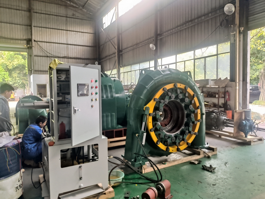 Yüksek akış hızı su enerjisi üretimi için büyük boru çapı DN2250-3200mm Francis Su Türbini Jeneratörü