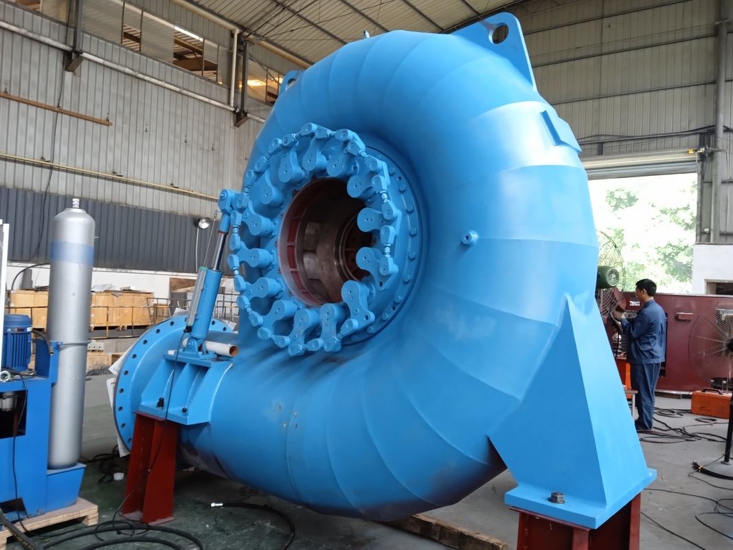 DN2250-3200mm boru çapı Otomatik Kontrol Sistemi ve Hava / Su Soğutması ile Francis Turbine Jeneratörü