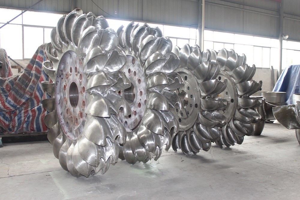 Dikey Kurulum Yöntemi 10 MPa'lık giriş basıncı olan hidro türbin koşucuları sertleştirilmiş metaller malzeme kapasiteleri