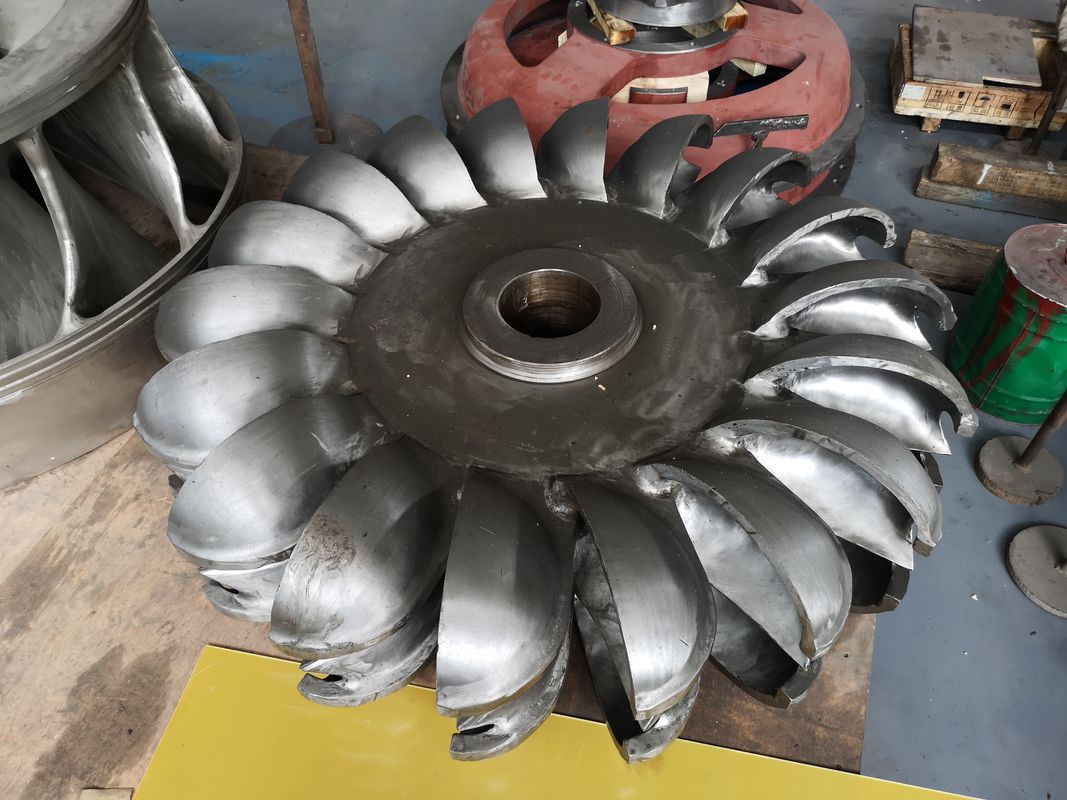 Özel giriş diametresi 1-5 Metre Hidro türbine koşucu ve nominal rotor hızı 100rpm 200rpm 300rpm 500rpm 1000rpm