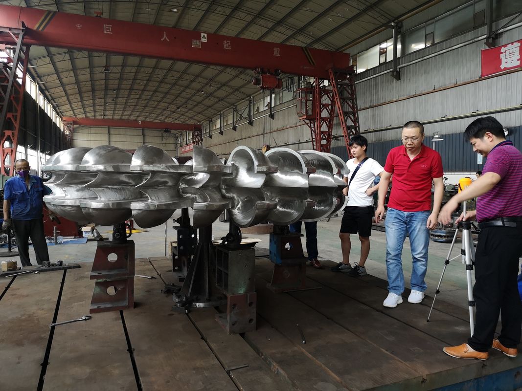 Özel giriş diametresi 1-5 Metre Hidro türbine koşucu ve nominal rotor hızı 100rpm 200rpm 300rpm 500rpm 1000rpm