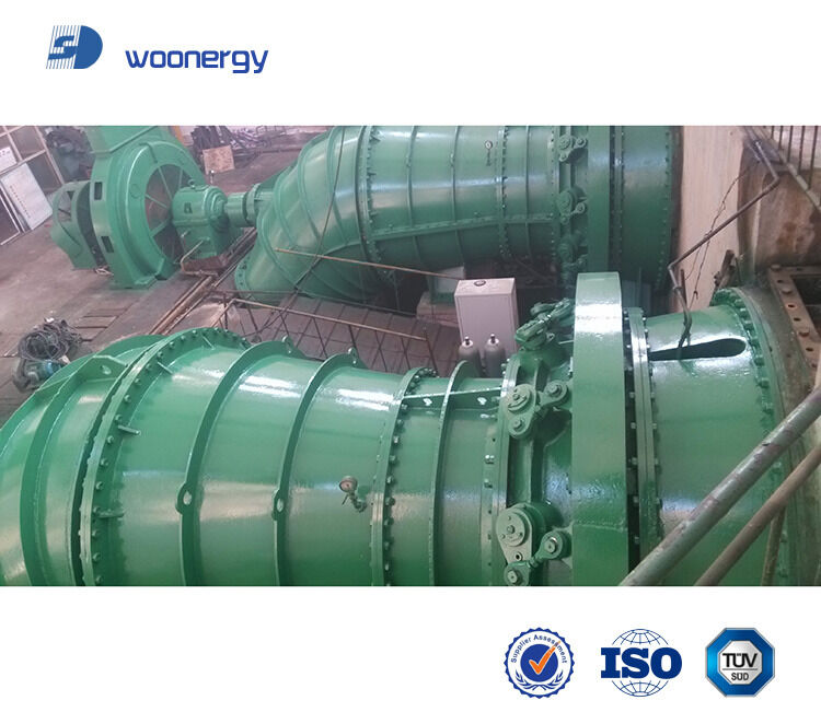 1 ila 10 MW Anma Güçlü Hidro Türbin Türbini Özelleştirilmiş Kanat Yüksekliği Hidroelektrik Santralleri İçin Enerji Üretim Çözümü