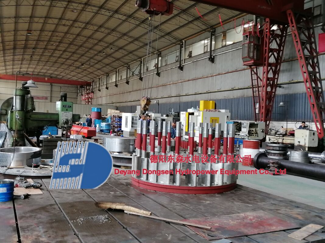 Oem hidroelektrik türbininin paslanmaz çelik bileşenleri hidroelektrik santralinin verimliliği ve uzun vadeli dayanıklılığı için optimize edilmiştir