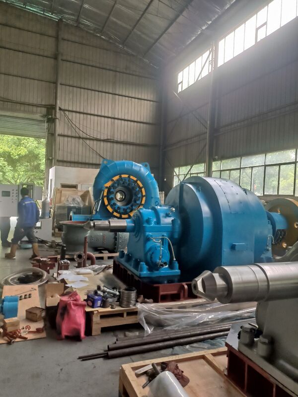 Paslanmaz Çelik Francis Turbine Generator, hidroelektrik enerjisi çözümleri için otomatik kontrol modu ve 450-1000 RPM ile