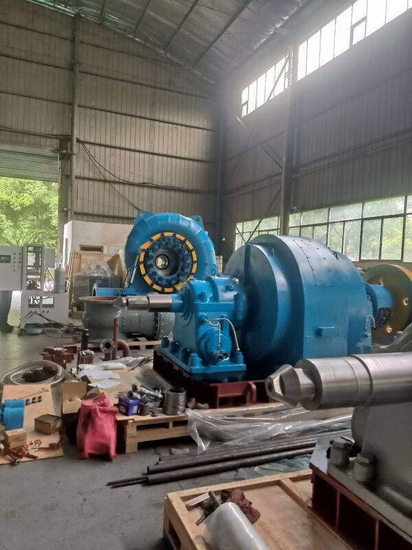 Paslanmaz Çelik Francis Turbine Generator, hidroelektrik enerjisi çözümleri için otomatik kontrol modu ve 450-1000 RPM ile