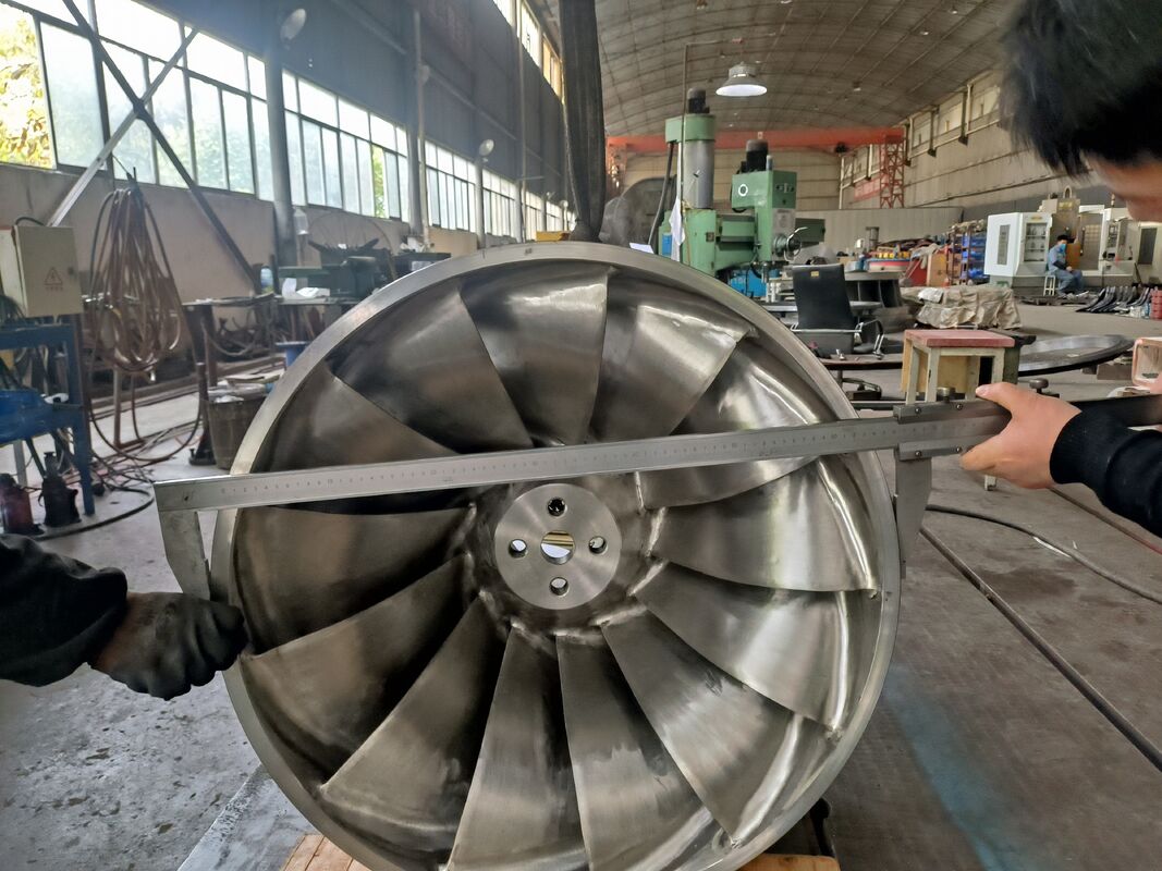 Yüksek verimlilik % 92 Hidrotürbin Sürücü 10 MPa Yüksek Basınçlı ve özelleştirilebilir bıçak sayısı ile