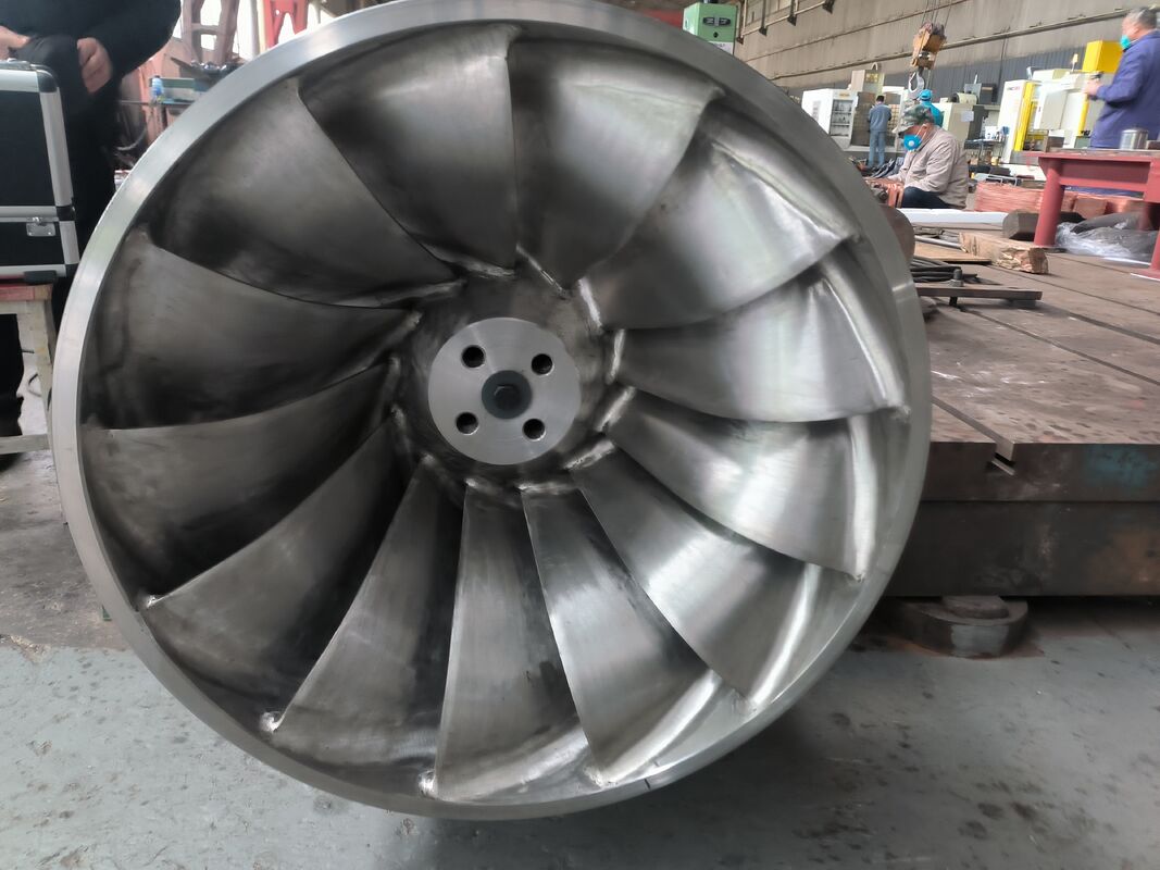 Yüksek verimlilik % 92 Hidrotürbin Sürücü 10 MPa Yüksek Basınçlı ve özelleştirilebilir bıçak sayısı ile