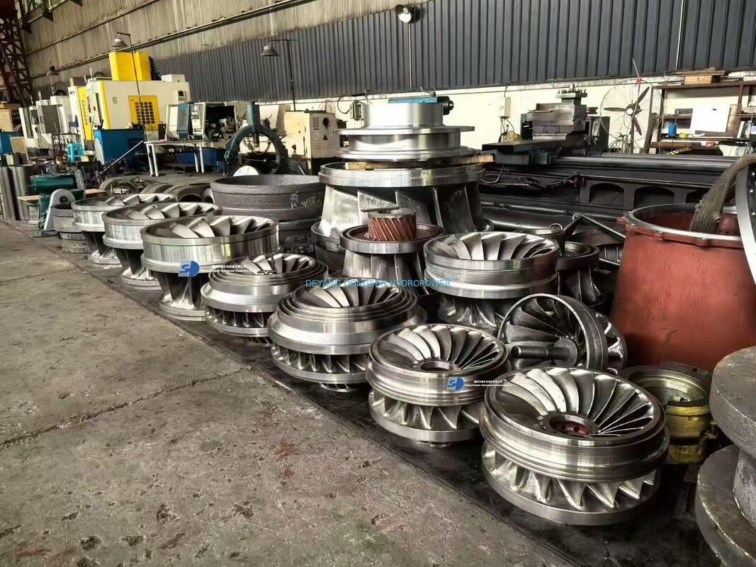 PLC Controlled Francis Hydro Turbine Generator Set IP54 Protection Microcomputer Governor for Hydropower Station