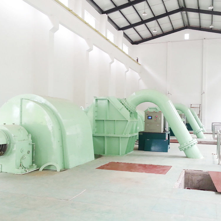Hidroelektrik Pelton Turbine Jeneratörü Yüksek Baş Performansı 600RPM'de güç üretimi ve 100m ila 700m tasarım başlığı için