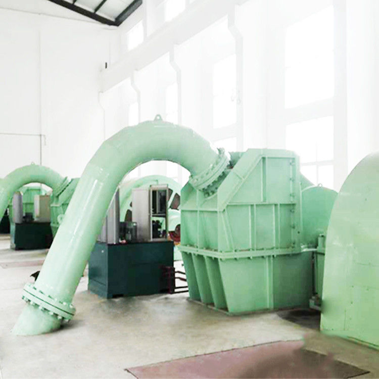 Hidroelektrik Pelton Turbine Jeneratörü Yüksek Baş Performansı 600RPM'de güç üretimi ve 100m ila 700m tasarım başlığı için