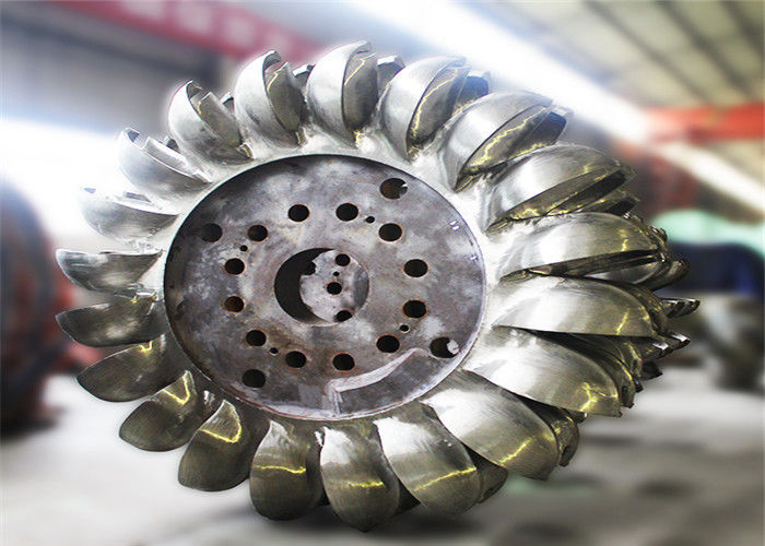 0.5 MW-20 MW Güç Çıktısı Pelton Turbine Jeneratörü yatay kurulum ve statik uyarma sistemi ile