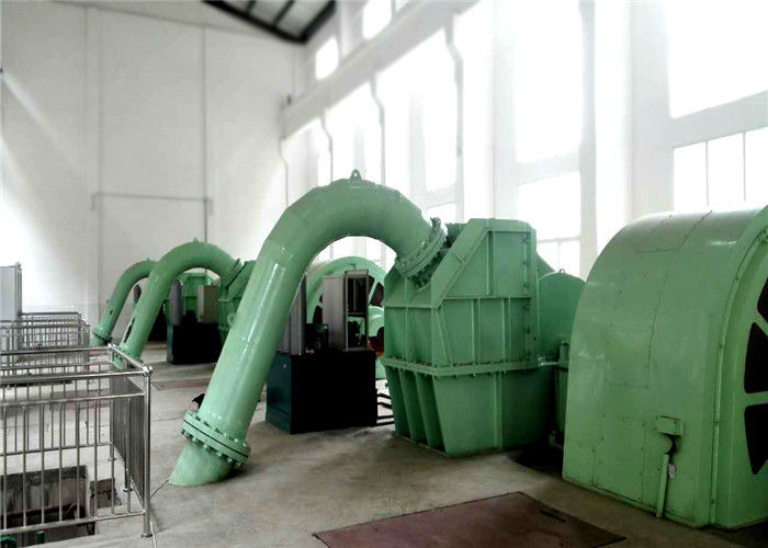 0.5 MW-20 MW Güç Çıktısı Pelton Turbine Jeneratörü yatay kurulum ve statik uyarma sistemi ile