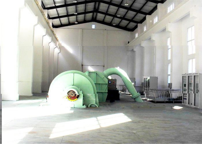 Mikro Pelton Hidro Türbin Jeneratör Yeşil Renk 90m-600m Warter Head