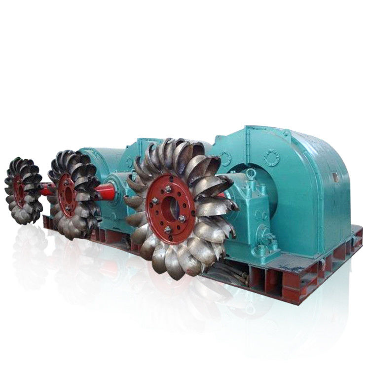 Yüksek Başlık 100m 2000m Pelton Turbine Jeneratörü 6-10kV değerli voltaj Su enerjisi üretimi için özel tasarlanmıştır