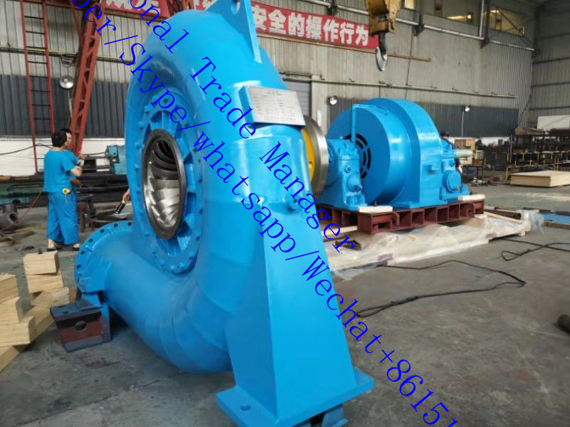 Hız Aralığı 150RPM 1000RPM Francis Hidro Türbin Jeneratörü Akışı Destekler 3,21 - 14,9 M³s Sürdürülebilir Enerji Üretimi