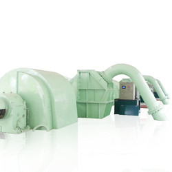 Su enerjisi santrali için baş Pelton türbininin kapasitesi 5-50t Adlandırılmış frekans 50/60Hz fırçasız veya tiristor heyecanlandırma modu