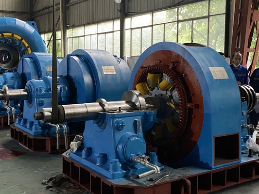 Yüksek Verimli 3 * 1050kw Francis Türbin Jeneratörü Hidro Güç Francis Su Türbinleri