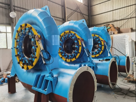 100kw ~ 70mw Francis Türbin Jeneratörü Yüksek Su Başlığı ve Düşük Akış