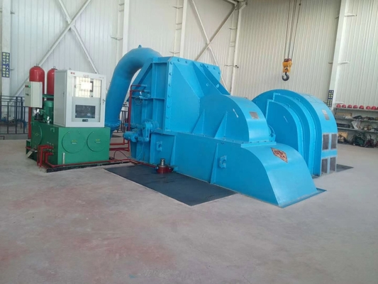 Güç çıkışı 200kw-20mw Pelton Tipi Turbin Jeneratörü Thyristor Heyecan Modu ile