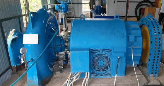 Su Başlığı 5m-500m çelikli hidro türbin jeneratörü 200kw-20mw kapasiteli