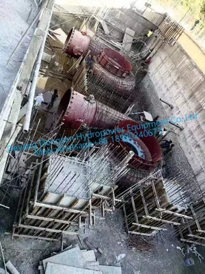 Vertikal veya yatay performans için 450-1000RPM nominal hız Francis türbin jeneratörü