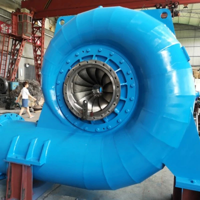 Verimlilik 90-96% Sürdürülebilir Enerji Üretimi için Yüksek Başlıklı Su Türbini