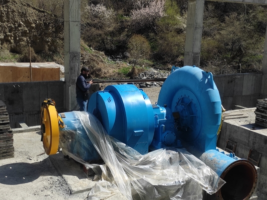 Özel Kapasiteli Hidrotürbin Jeneratörü 200kw-20mw Çelik parametreler 5m-500m Su başlığı 50HZ/60HZ
