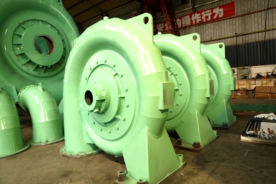 Çelik ve paslanmaz çelik hidro türbin jeneratörü Dayanıklılık 200kw-20mw Kapasite 450-1000rpm
