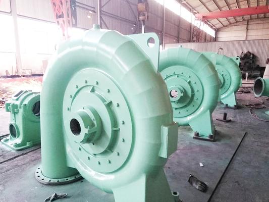 Paslanmaz çelik dikey Francis hidro türbin jeneratörü 300KW-20MW Belirlenmiş güç 50/60HZ Frekans