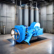 50Hz frekanslı ve 500-3000rpm hızlı 30MW Dikey Turbo Turbine Jeneratörü