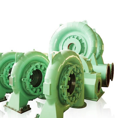 Dayanıklılık Çelik hidro türbin jeneratörü Su başlığı için 450-1000rpm 5m-500m