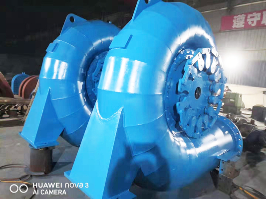 450-1000rpm 200kw-20mw Kapasiteli Paslanmaz Çelik Koşucu ile Yüksek Başlı Su Türbünü