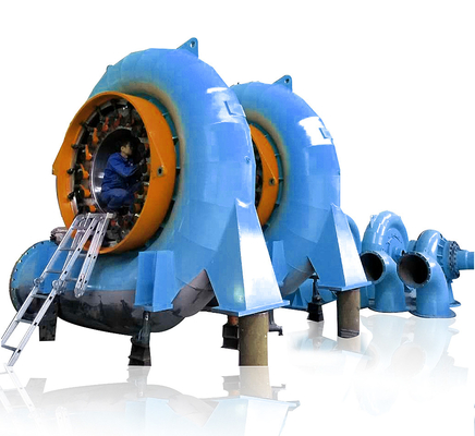 Çeşitli Su Başlıkları için 450-1000 RPM Hidrotürbin Jeneratörü Çelik / Paslanmaz Çelik Hidro Güç Birimi
