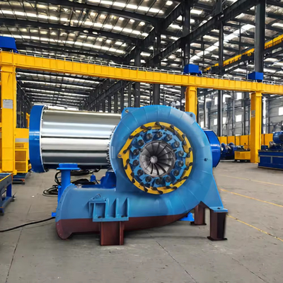 Dikey / yatay su türbini jeneratörü 450-1000 RPM fırçasız heyecanlandırma modu ile