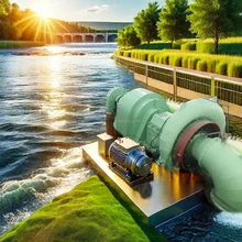 Yüksek frekanslı çıkış için statik silikon uyarı su türbini jeneratörü