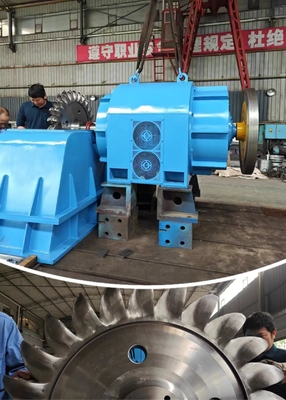Petrol Soğutma Pelton Turbine Jeneratörü dökme demir gövdeli Pelton Turbine Güç Jeneratörü