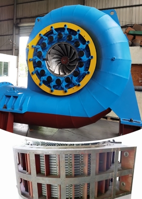 Paslanmaz Çelik Francis Hidrotürbin Jeneratörü Yüksek dayanıklılık ve RPM 450-1000rpm