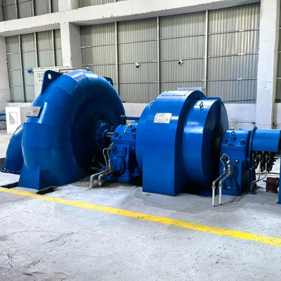 Düzenlenebilir 450-1000RPM Dikey Francis Turbine Jeneratörü 20-300M düşük su başlığı için