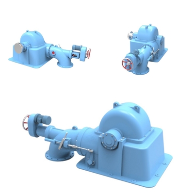 Dikey / yatay kurulum yöntemi AVR özelleştirilmiş 500kW Turgo Turbine Hidro jeneratörü