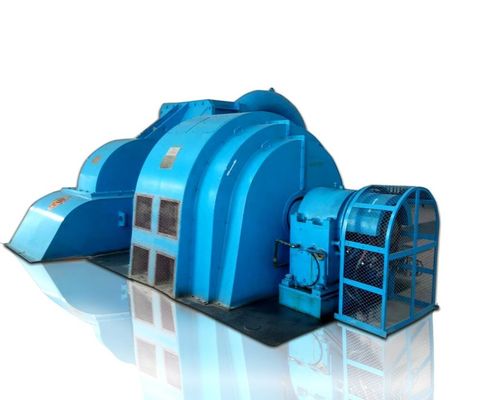 Sulama Sistemleri İçin Karbon Çelik Volüt Malzemesi Pelton Türbin Jeneratörü Anma Gerilimi 400V 800V 6300V 10500V