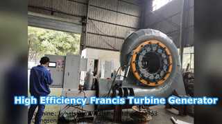 Yüksek Verimli Francis Türbin Jeneratörü 300KW - 20MW