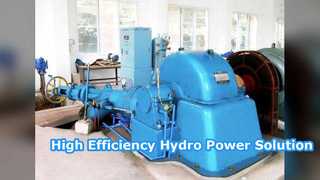 Hidro Enerji için Verimli Turgo Türbin Jeneratörü